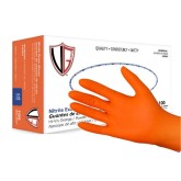 Disposable Nitrile Powder Free Orange Medical Grade Gloves - 6 mil, Large